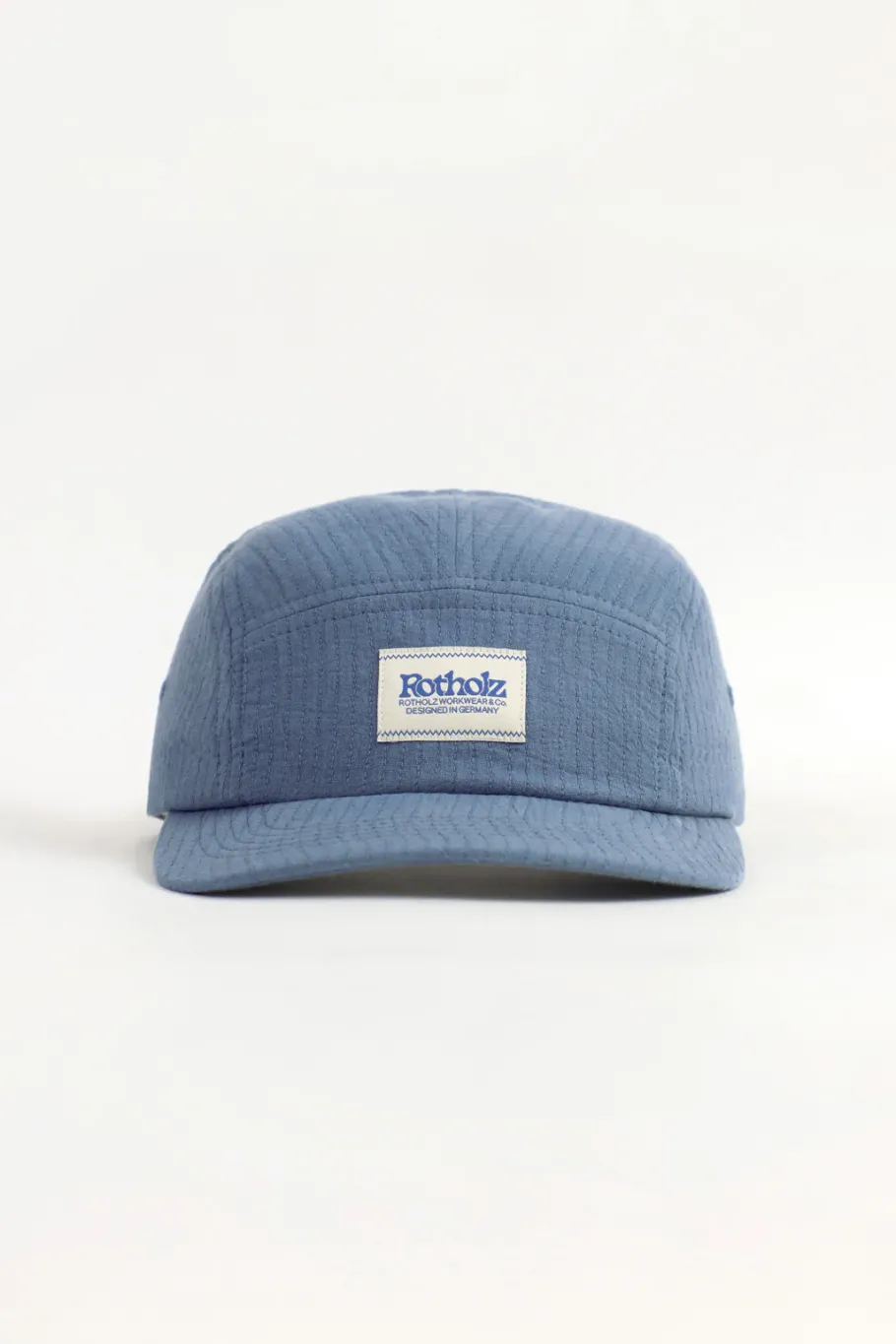 Discount Rotholz 5 Panel Cap Bio Baumwolle - Blau