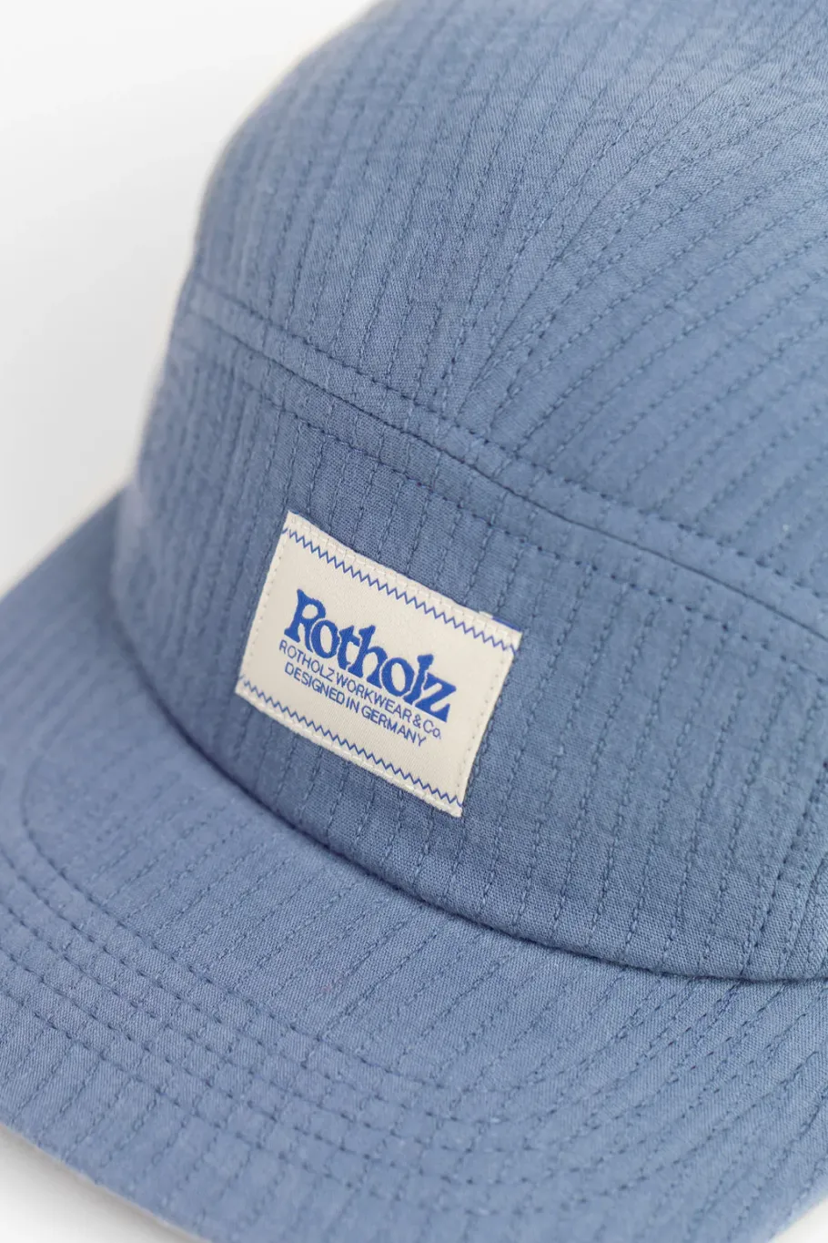 Discount Rotholz 5 Panel Cap Bio Baumwolle - Blau