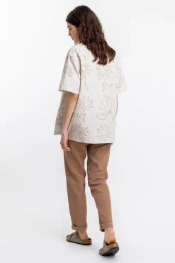 Discount Rotholz Beachside Bowling Hemd Off-White