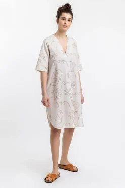New Rotholz Beachside Kaftan Kleid Off-White