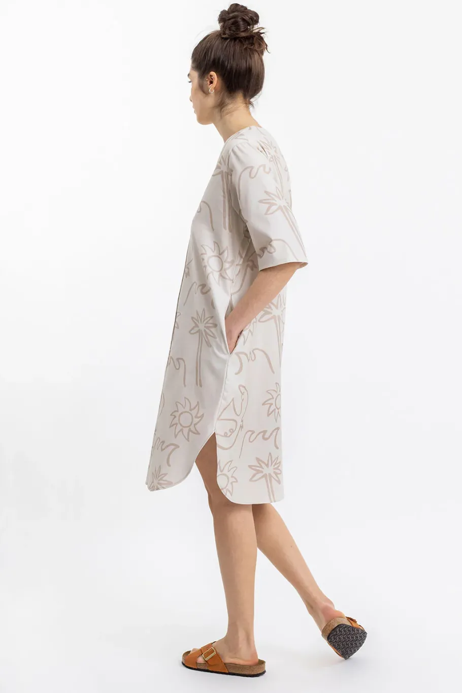 New Rotholz Beachside Kaftan Kleid Off-White