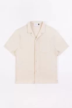 Online Rotholz Bowling Hemd Aus Bio-Baumwoll-Strick Off-White