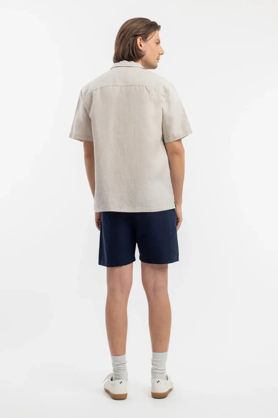 Rotholz Bowling Shirt Leinen Mix - Weis