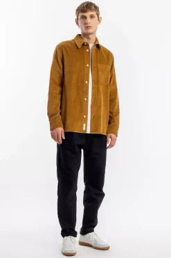 New Rotholz Cord Hemd Bio Baumwolle - Toffee
