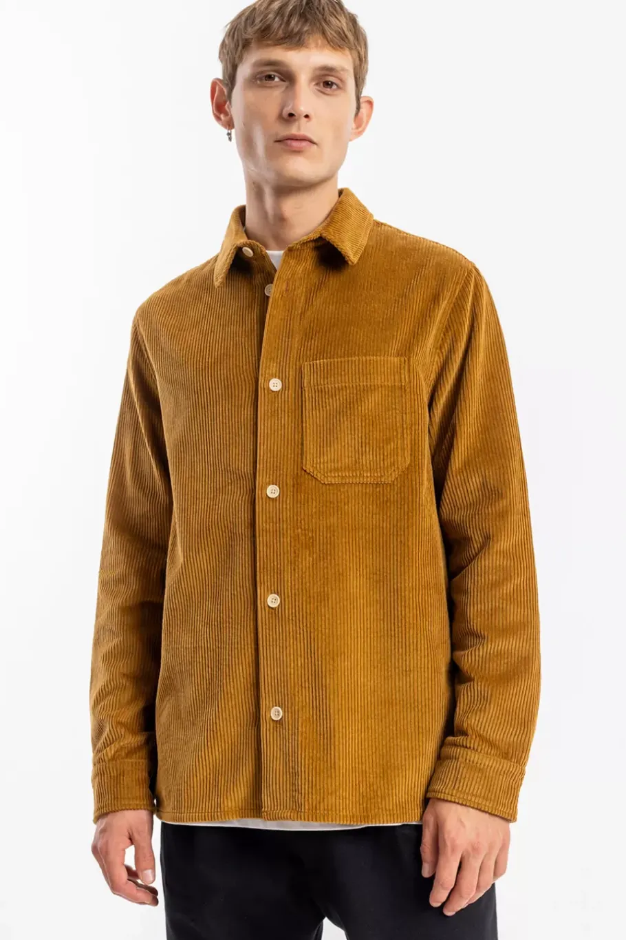 New Rotholz Cord Hemd Bio Baumwolle - Toffee