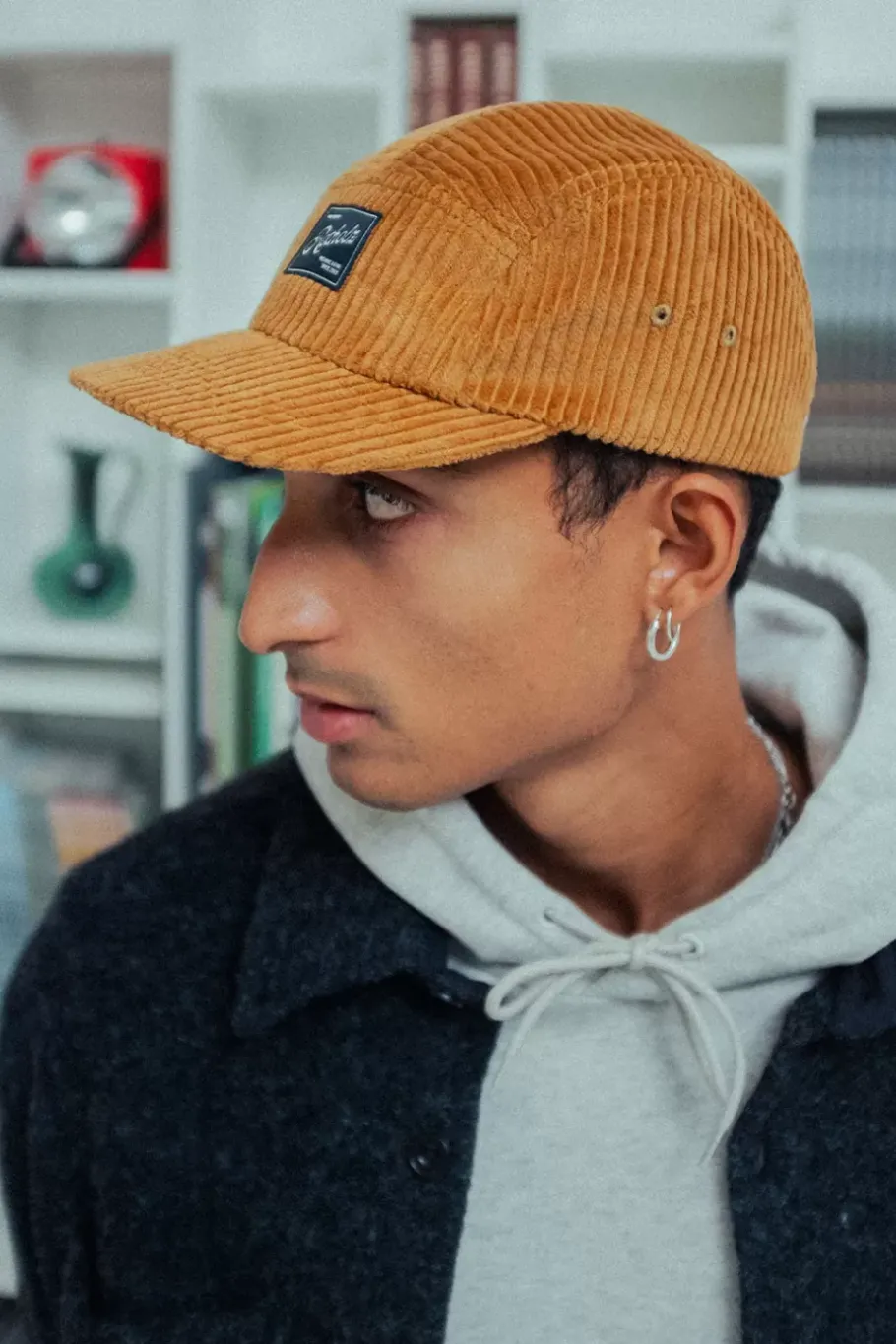 Best Rotholz Cord 5-Panel Cap Bio Baumwolle - Toffee