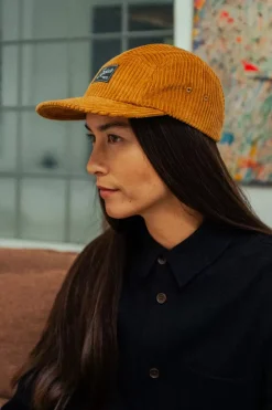 Best Rotholz Cord 5-Panel Cap Bio Baumwolle - Toffee