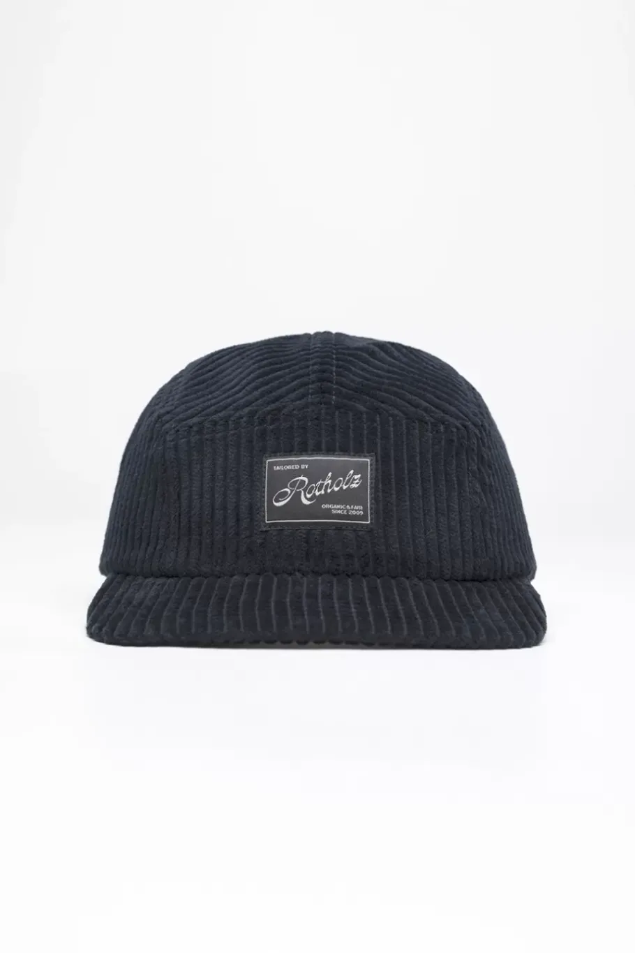 Online Rotholz Cord 5-Panel Cap Bio Baumwolle - Dunkelblau