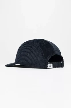 Online Rotholz Cord 5-Panel Cap Bio Baumwolle - Dunkelblau