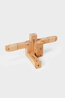 Discount Rotholz Cubebot Figur Aus Buche