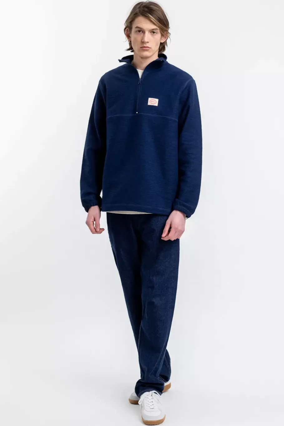 Clearance Rotholz Divided Half Zip Sweatshirt Blau
