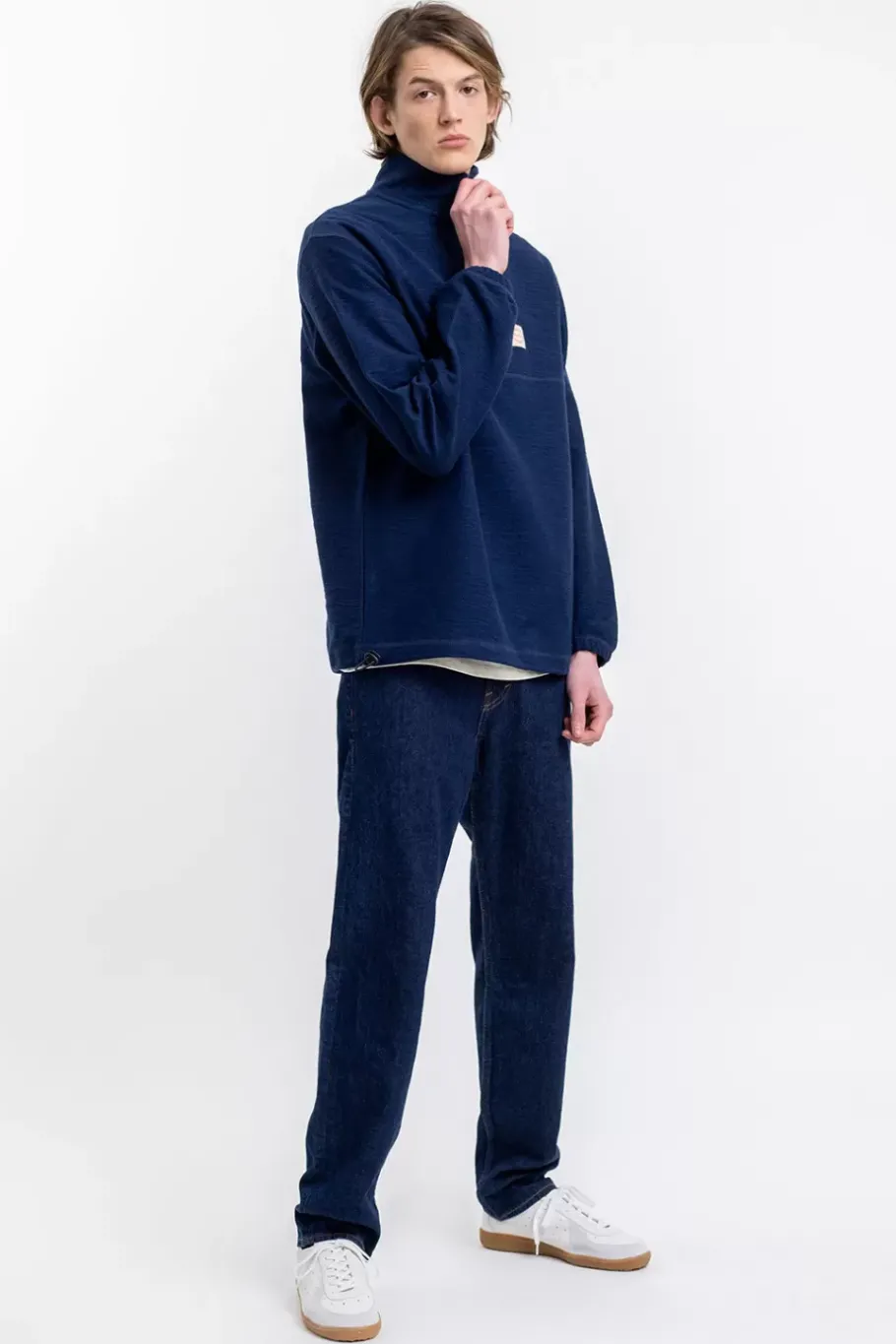Clearance Rotholz Divided Half Zip Sweatshirt Blau