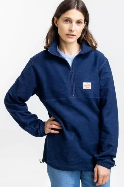 Discount Rotholz Divided Half Zip Sweatshirt Blau