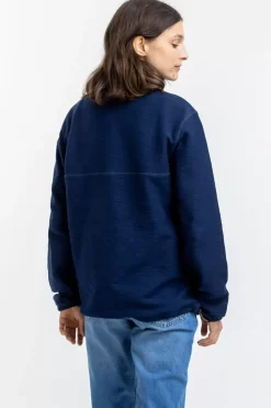 Discount Rotholz Divided Half Zip Sweatshirt Blau