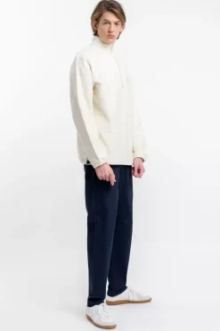 Outlet Rotholz Divided Half Zip Sweatshirt Off-White