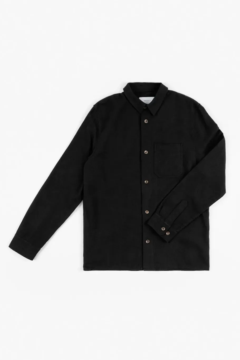 Online Rotholz Flanell Hemd Bio Baumwolle - Schwarz