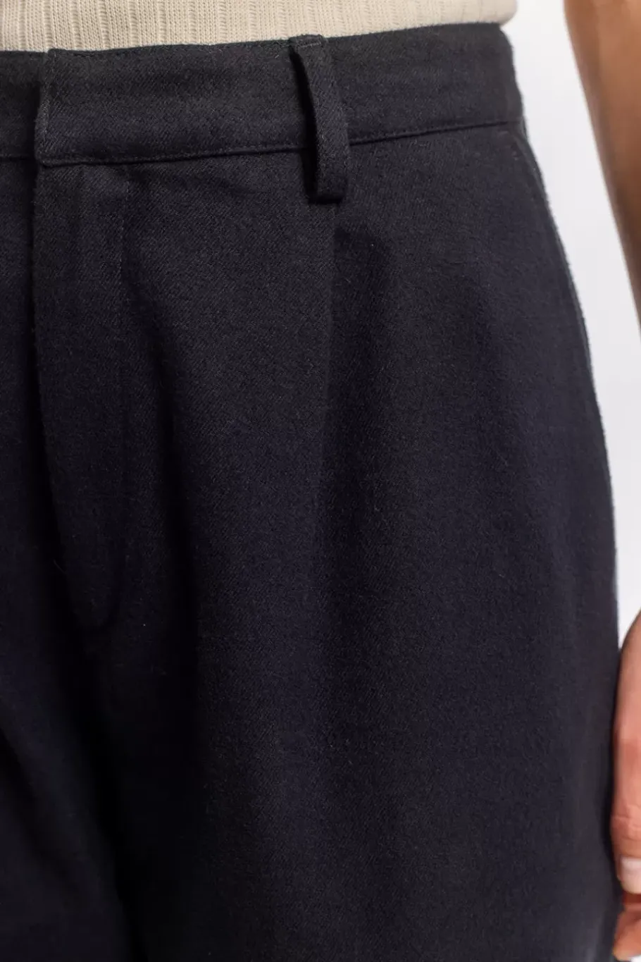 Online Rotholz Flanell Hose Bio Baumwolle - Schwarz