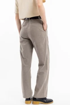 New Rotholz Flanell Hose Bio Baumwolle - Braun Meliert