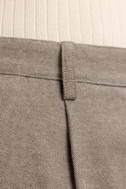 New Rotholz Flanell Hose Bio Baumwolle - Braun Meliert