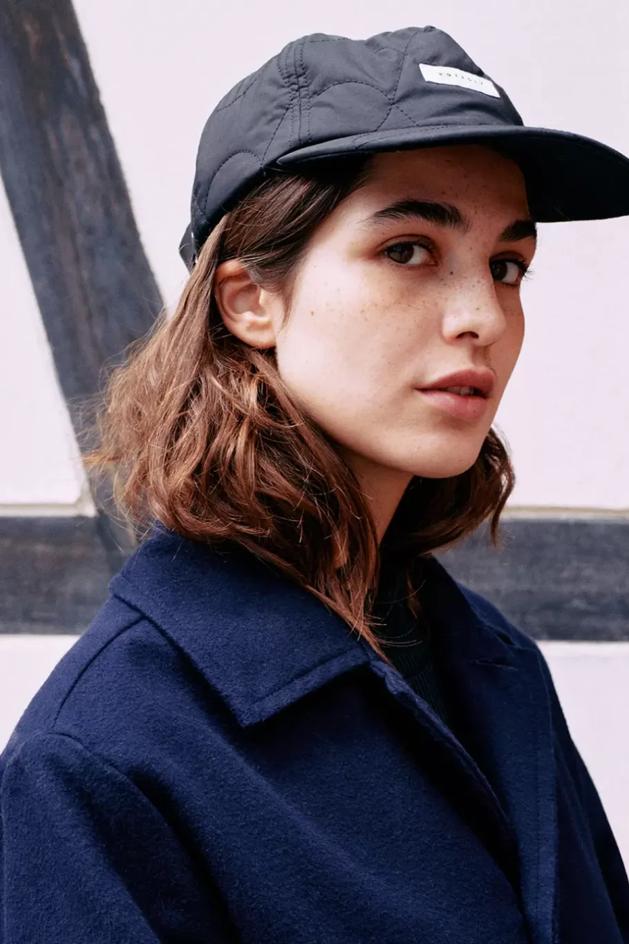 Rotholz Floppy Cap Aus Recyceltem Pes Schwarz