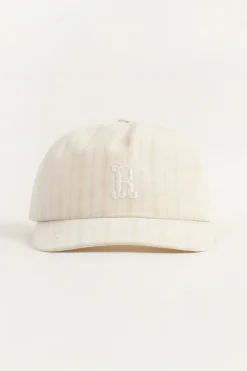 Sale Rotholz Floppy Cap Leinen Mix - Weis