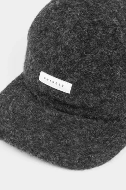 Online Rotholz Floppy Cap Wollmischung - Anthrazit