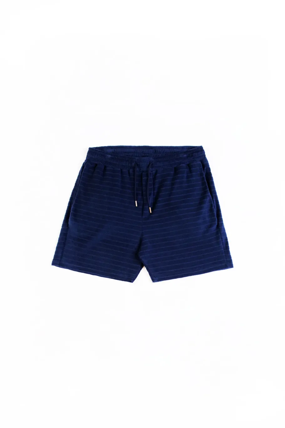 Best Rotholz Frottee Shorts Aus Bio-Baumwolle Blau
