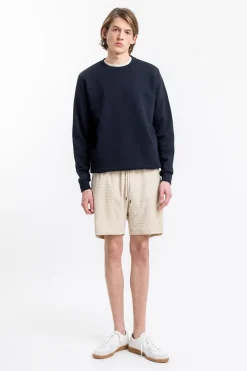 Rotholz Frottee Shorts Aus Bio-Baumwolle Creme