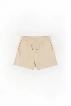 Rotholz Frottee Shorts Aus Bio-Baumwolle Creme