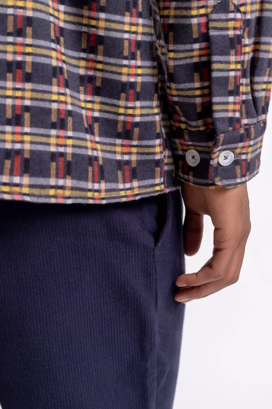 Online Rotholz Gemustertes Overshirt Aus Bio-Baumwolle
