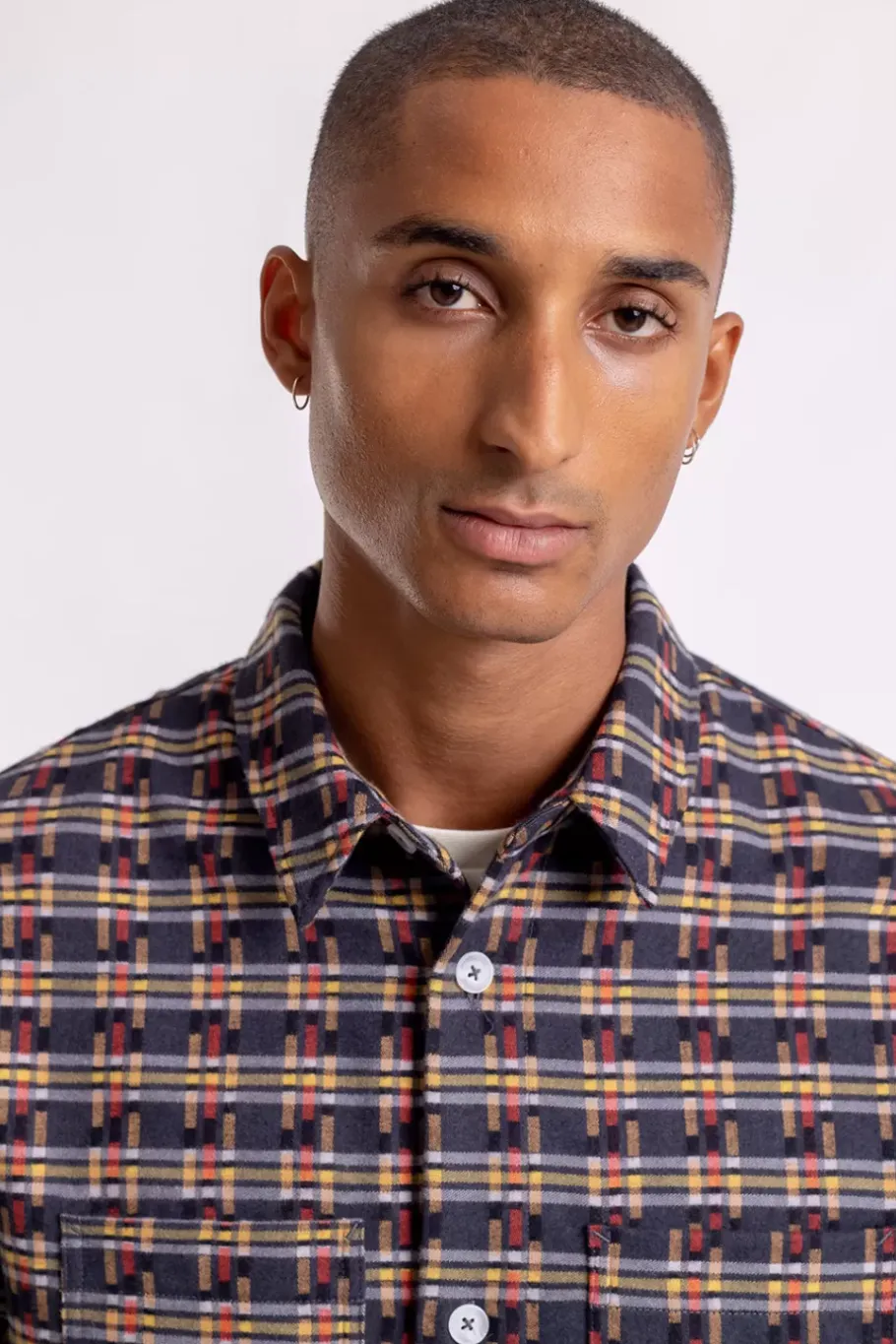 Online Rotholz Gemustertes Overshirt Aus Bio-Baumwolle