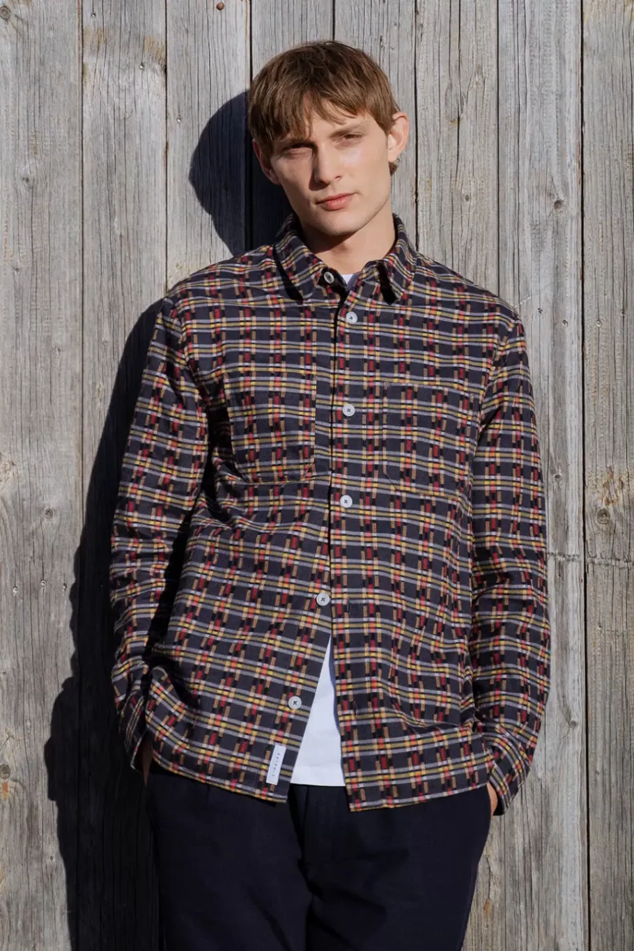 Online Rotholz Gemustertes Overshirt Aus Bio-Baumwolle
