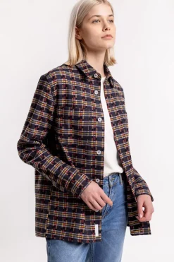 New Rotholz Gemustertes Overshirt Aus Bio-Baumwolle
