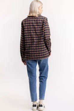 New Rotholz Gemustertes Overshirt Aus Bio-Baumwolle