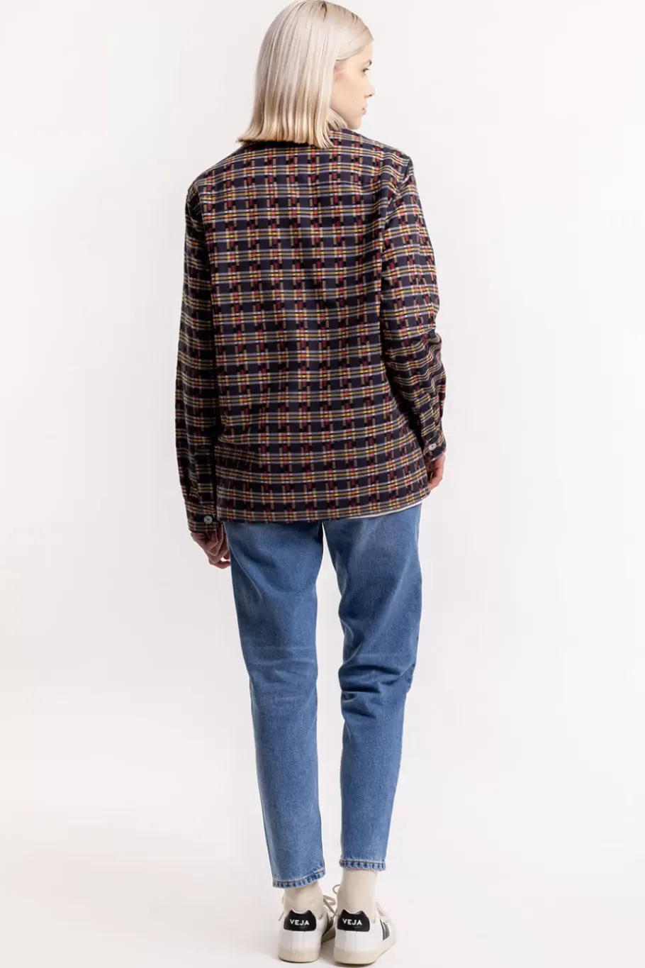 New Rotholz Gemustertes Overshirt Aus Bio-Baumwolle