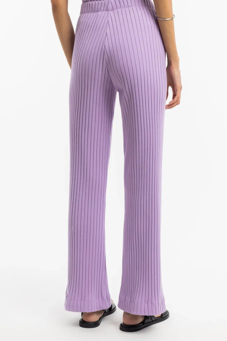 Hot Rotholz Gerippte Hose Bio Baumwolle - Lavendel