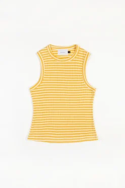 Discount Rotholz Geripptes Singlet Bio Baumwolle - Gestreift