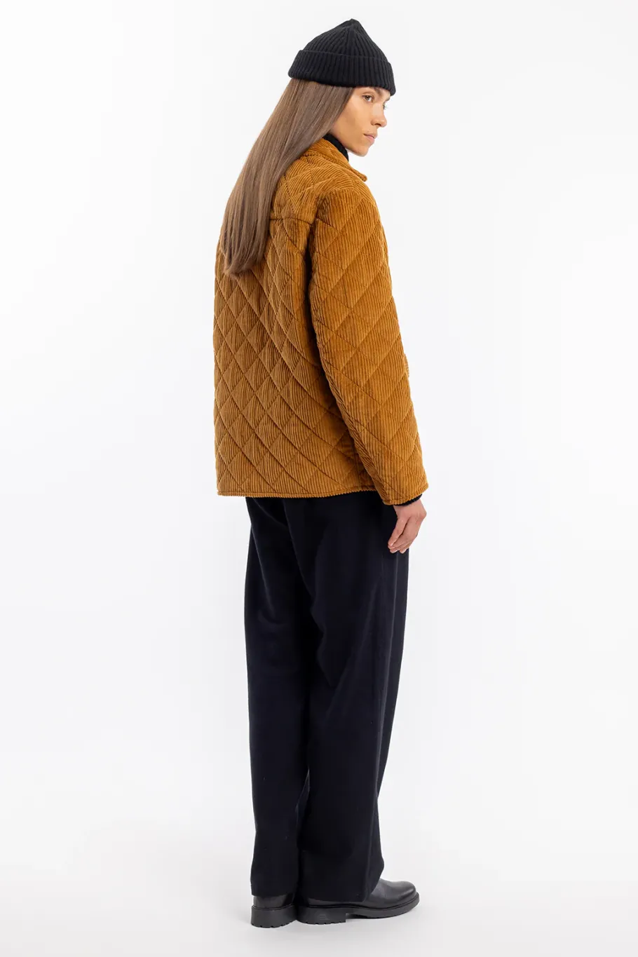 Sale Rotholz Gesteppte Cord Jacke - Toffee