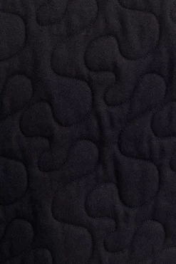 Rotholz Gesteppte Flannel Jacke - Schwarz