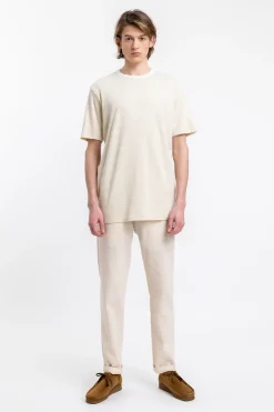 Outlet Rotholz Gestreiftes T-Shirt Creme