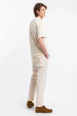 Outlet Rotholz Gestreiftes T-Shirt Creme