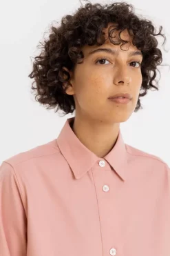 Rotholz Hemd Aus Biobaumwolle Rosa