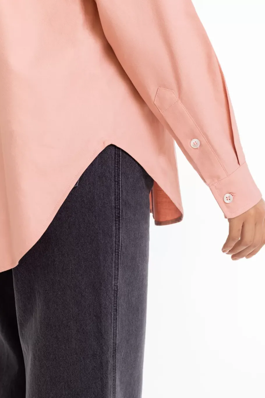 Rotholz Hemd Aus Biobaumwolle Rosa