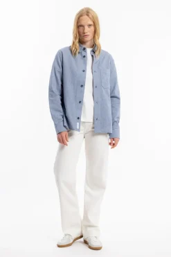 Hot Rotholz Hemd Bio Baumwolle - Denim Blau