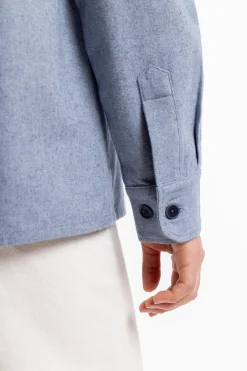 Hot Rotholz Hemd Bio Baumwolle - Denim Blau