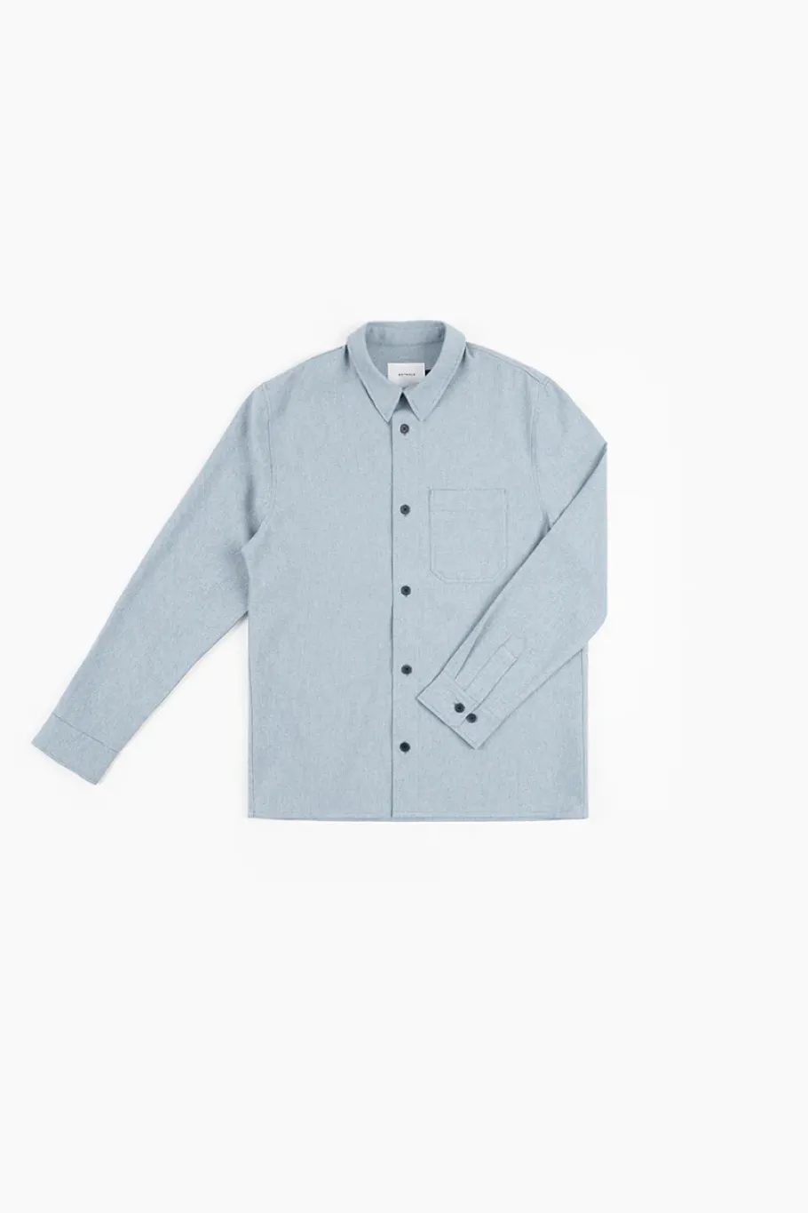 Online Rotholz Hemd Bio Baumwolle - Denim Blau