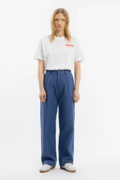 Best Rotholz High Waist Hose Bio-Baumwolle - Blau