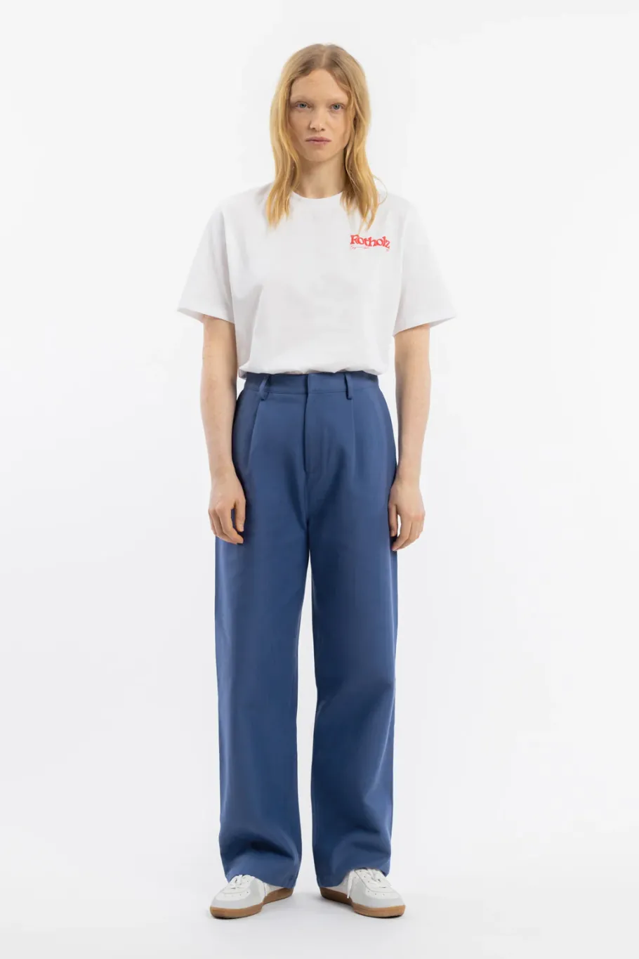 Best Rotholz High Waist Hose Bio-Baumwolle - Blau