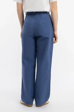 Best Rotholz High Waist Hose Bio-Baumwolle - Blau