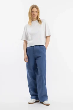 Best Rotholz High Waist Hose Bio-Baumwolle - Blau